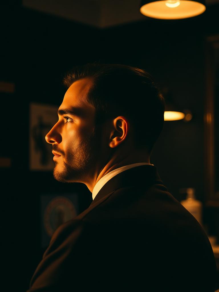 Cliente durante un taglio classico